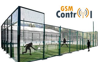 gsm control automatizar pistas padel